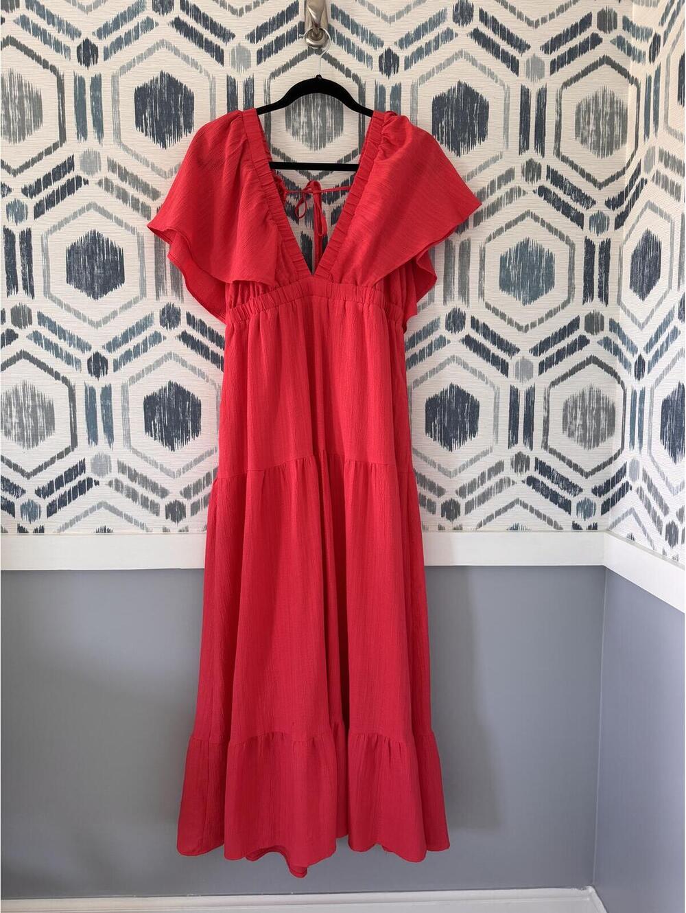 Red Listicle Dress
